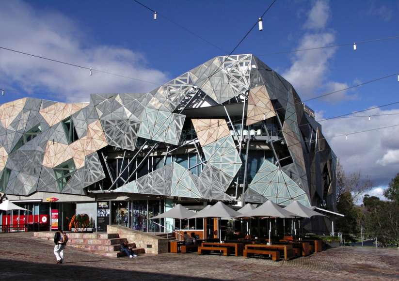 The stunning ACMI building in Melbourne’s Federation Square.