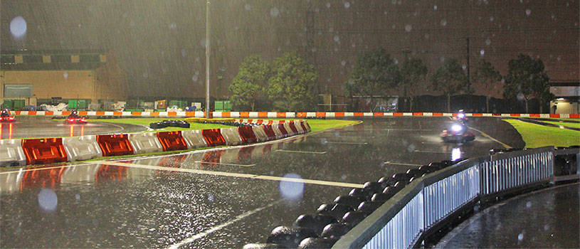 raining track acekarts