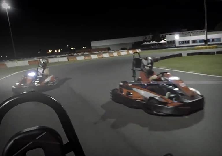 Timeline: Go-Kart Racing at Night